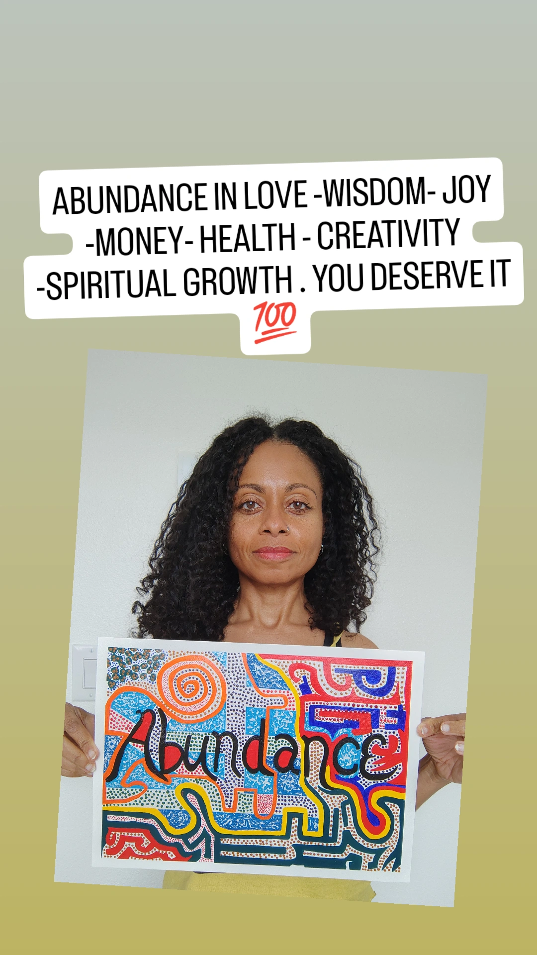 Abundance- A Portal to Limitless Prosperity- Hand Painted Original - Image 5