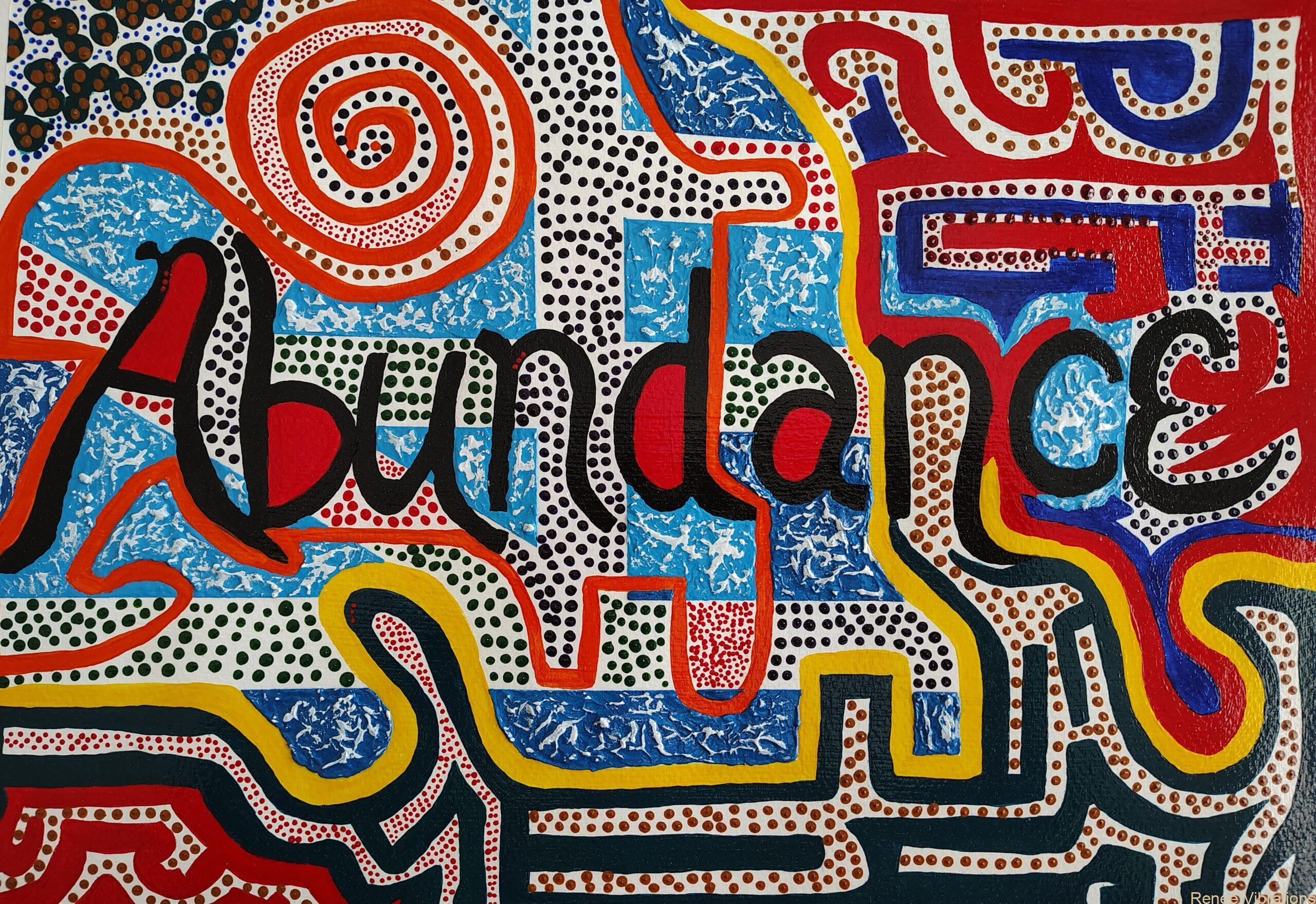 Abundance- A Portal to Limitless Prosperity- Hand Painted Original