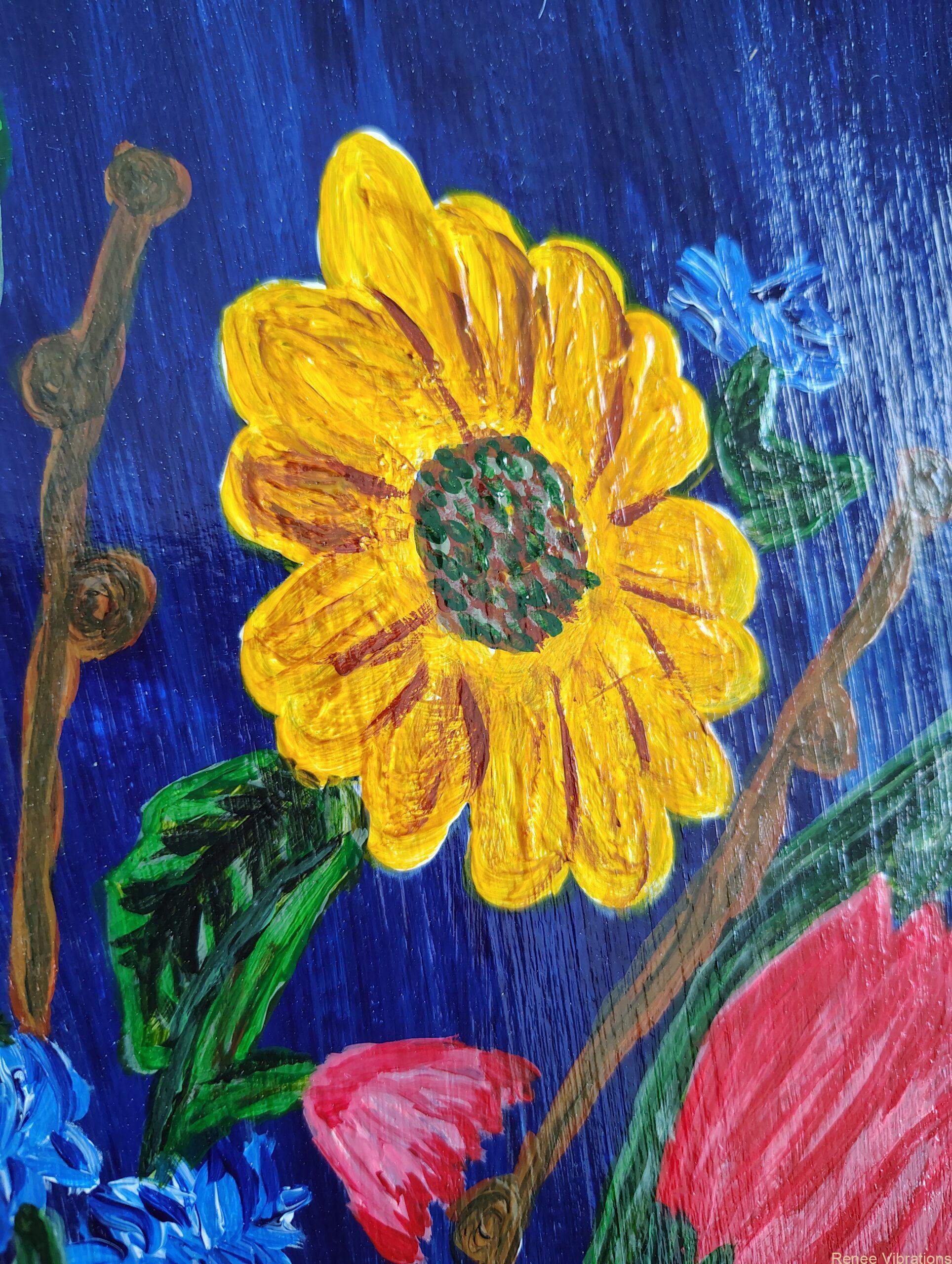 Eternal Bloom- You are Always Evolving- Hand Painted Original - Image 2