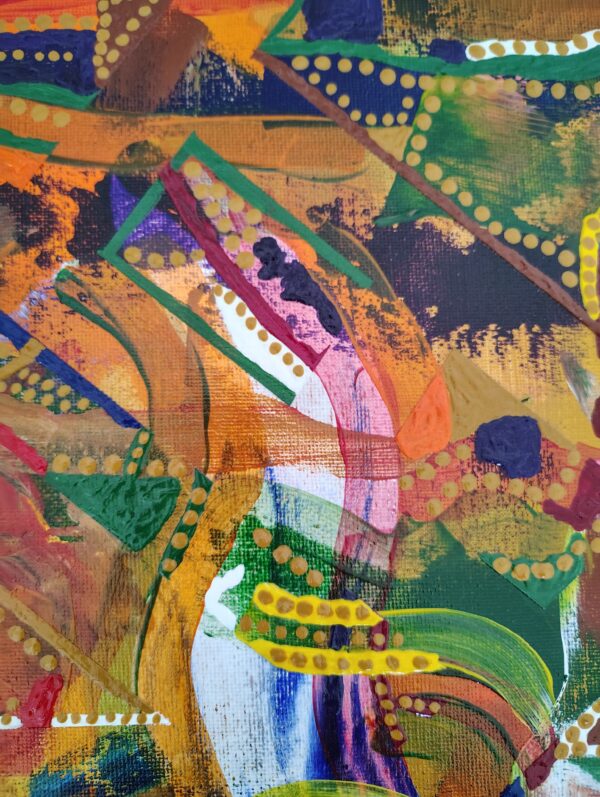 Vibrate Higher - A Portal for Transformation and Elevated Consciousness- Hand Painted Original - Image 5