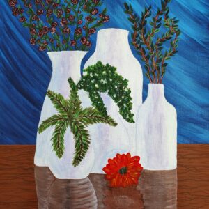 SOLD- Blooming Flowers - A Celebration of Everlasting Growth- Hand Painted Original