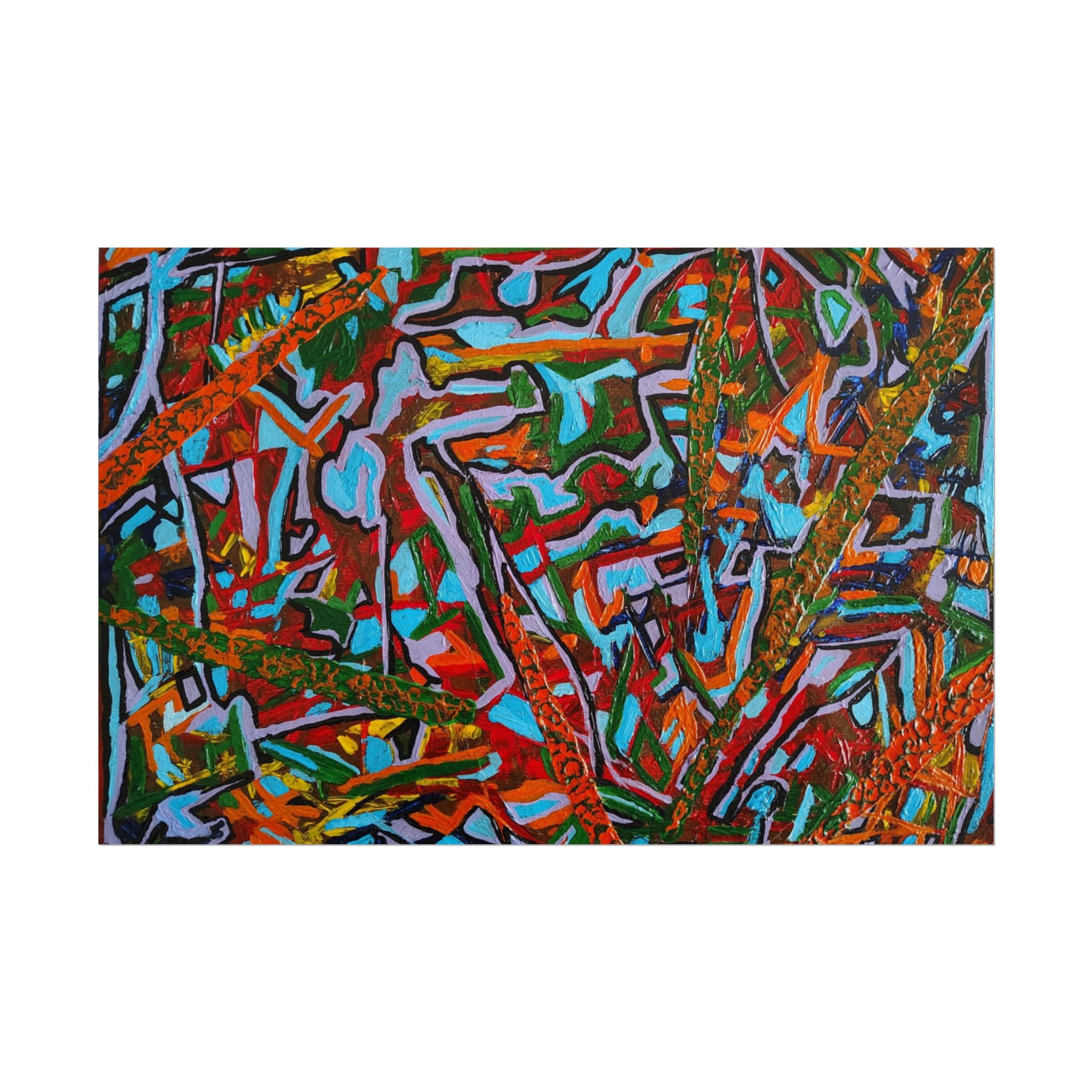 "Journey Into the Unknown" – Trusting the Path Ahead. PRINT- Vibrant Art Rolled Print | Colorful Wall Decor, Unique Home Art, Modern Art Print, Eco-Friendly Wall Art, Gift for Art Lovers - Image 4