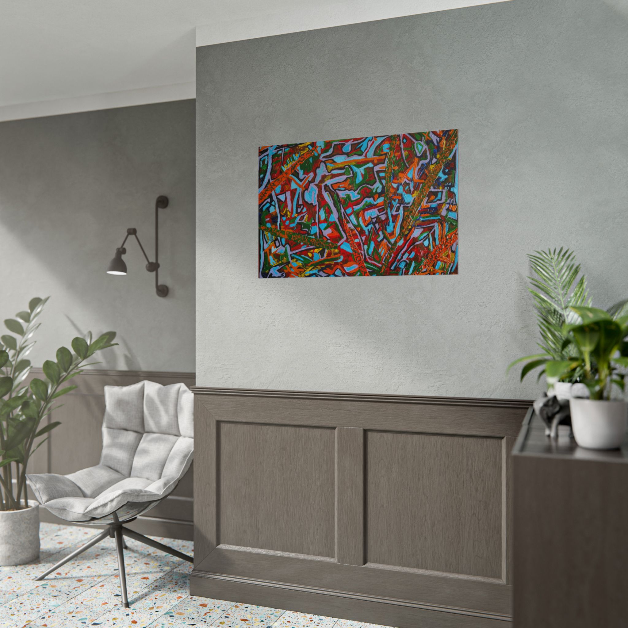 "Journey Into the Unknown" – Trusting the Path Ahead. PRINT- Vibrant Art Rolled Print | Colorful Wall Decor, Unique Home Art, Modern Art Print, Eco-Friendly Wall Art, Gift for Art Lovers - Image 7