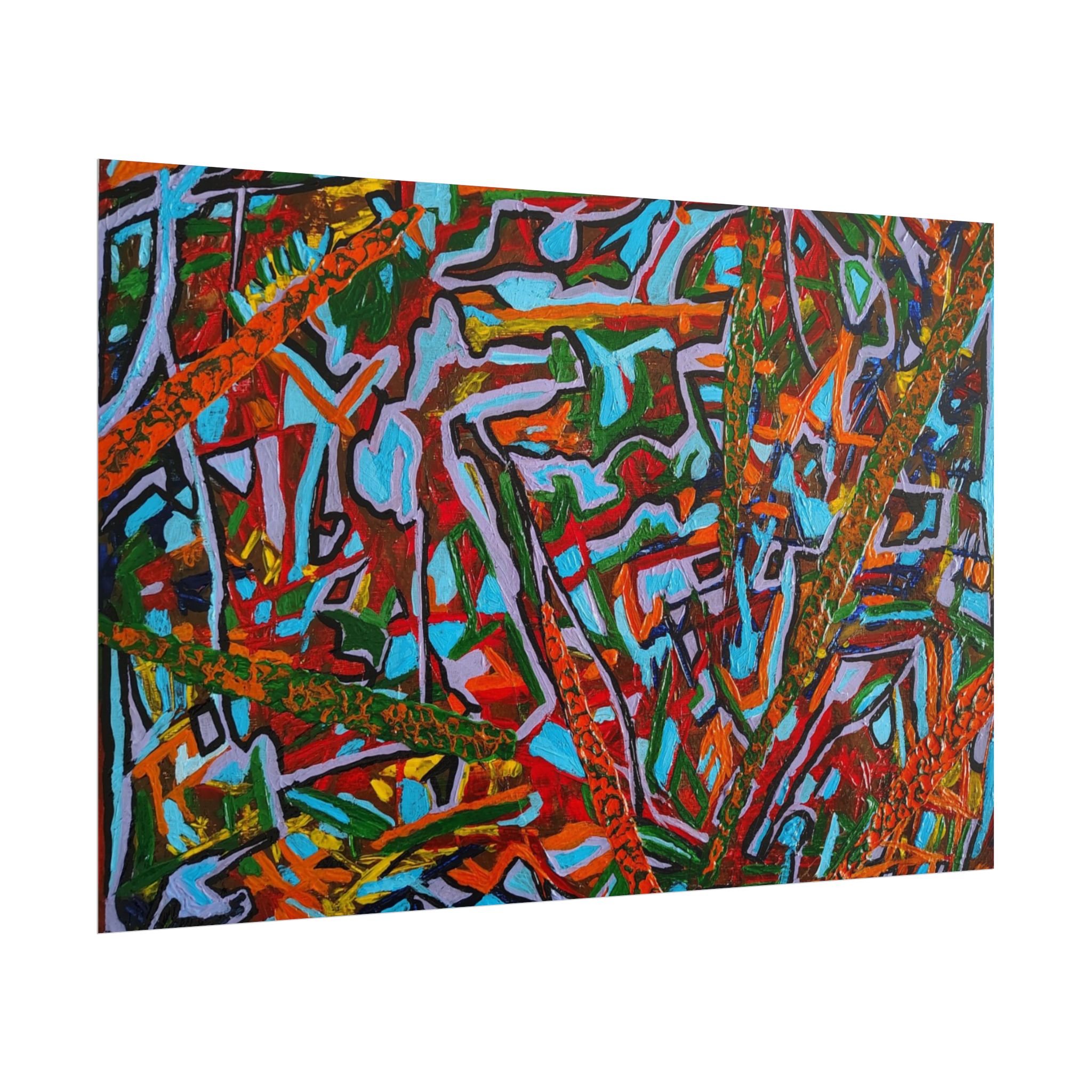 "Journey Into the Unknown" – Trusting the Path Ahead. PRINT- Vibrant Art Rolled Print | Colorful Wall Decor, Unique Home Art, Modern Art Print, Eco-Friendly Wall Art, Gift for Art Lovers - Image 3