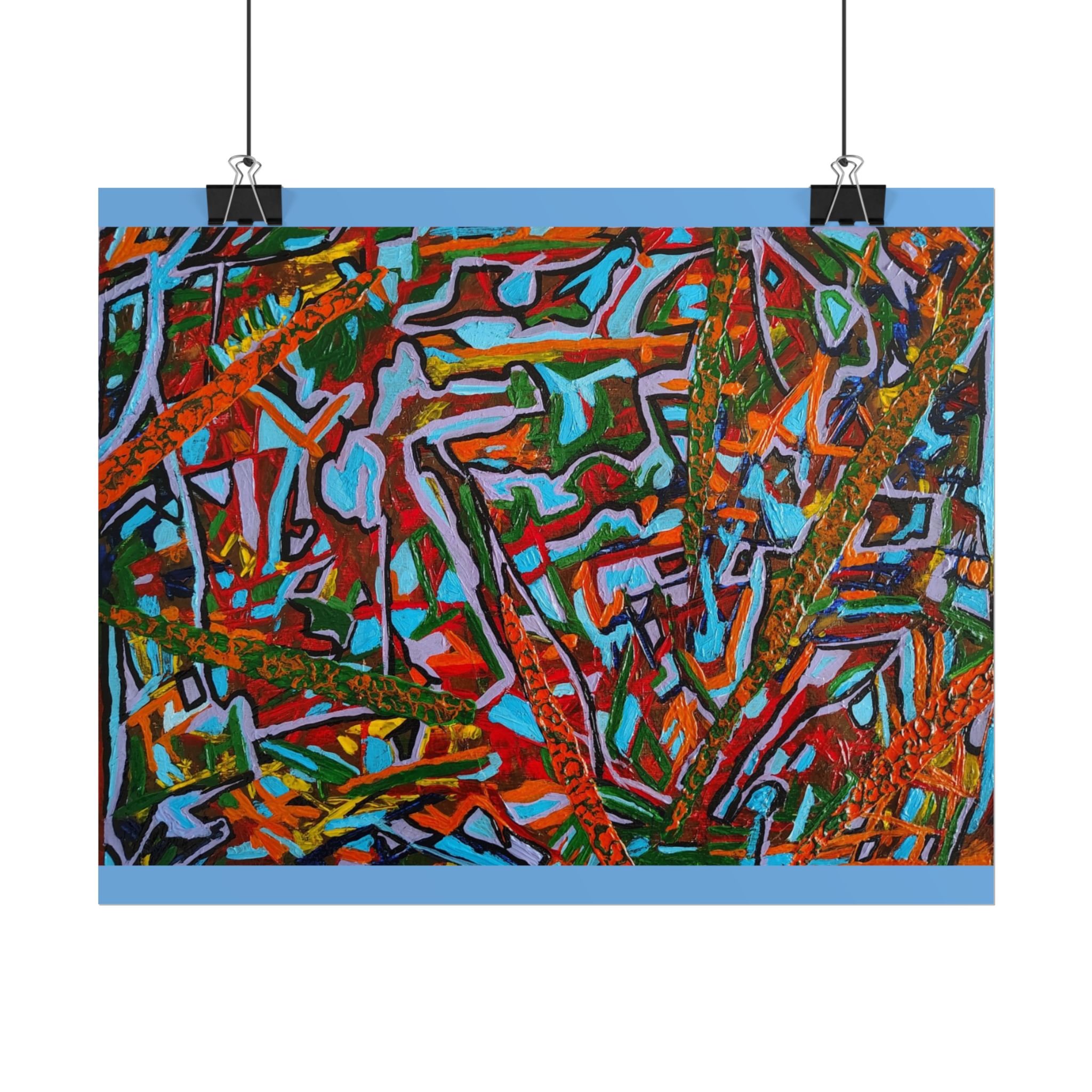 "Journey Into the Unknown" – Trusting the Path Ahead. PRINT- Vibrant Art Rolled Print | Colorful Wall Decor, Unique Home Art, Modern Art Print, Eco-Friendly Wall Art, Gift for Art Lovers