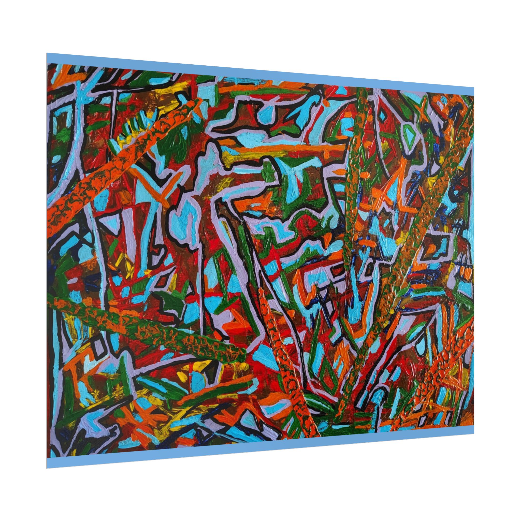 "Journey Into the Unknown" – Trusting the Path Ahead. PRINT- Vibrant Art Rolled Print | Colorful Wall Decor, Unique Home Art, Modern Art Print, Eco-Friendly Wall Art, Gift for Art Lovers - Image 5