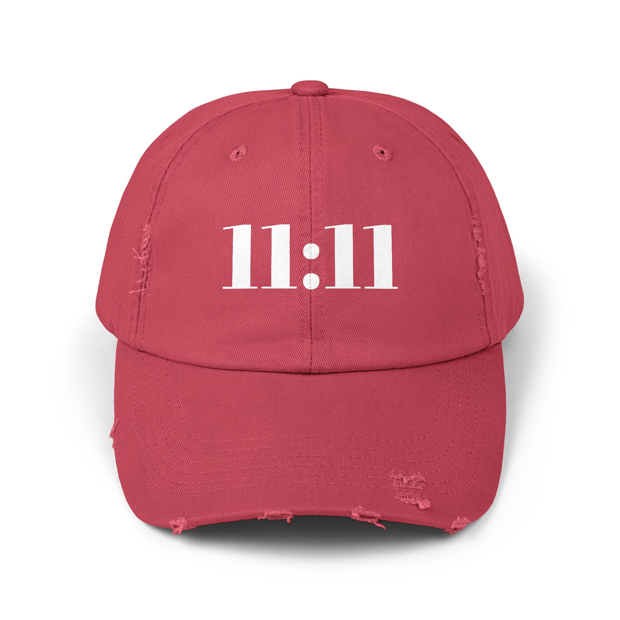 Unisex Distressed Cap with 11:11 Design, Hat for Mindfulness, Wear the Frequency of Alignment, Gift for Him or Her, Casual Wear, Spiritual Inspiration, Everyday Fashion - Image 11