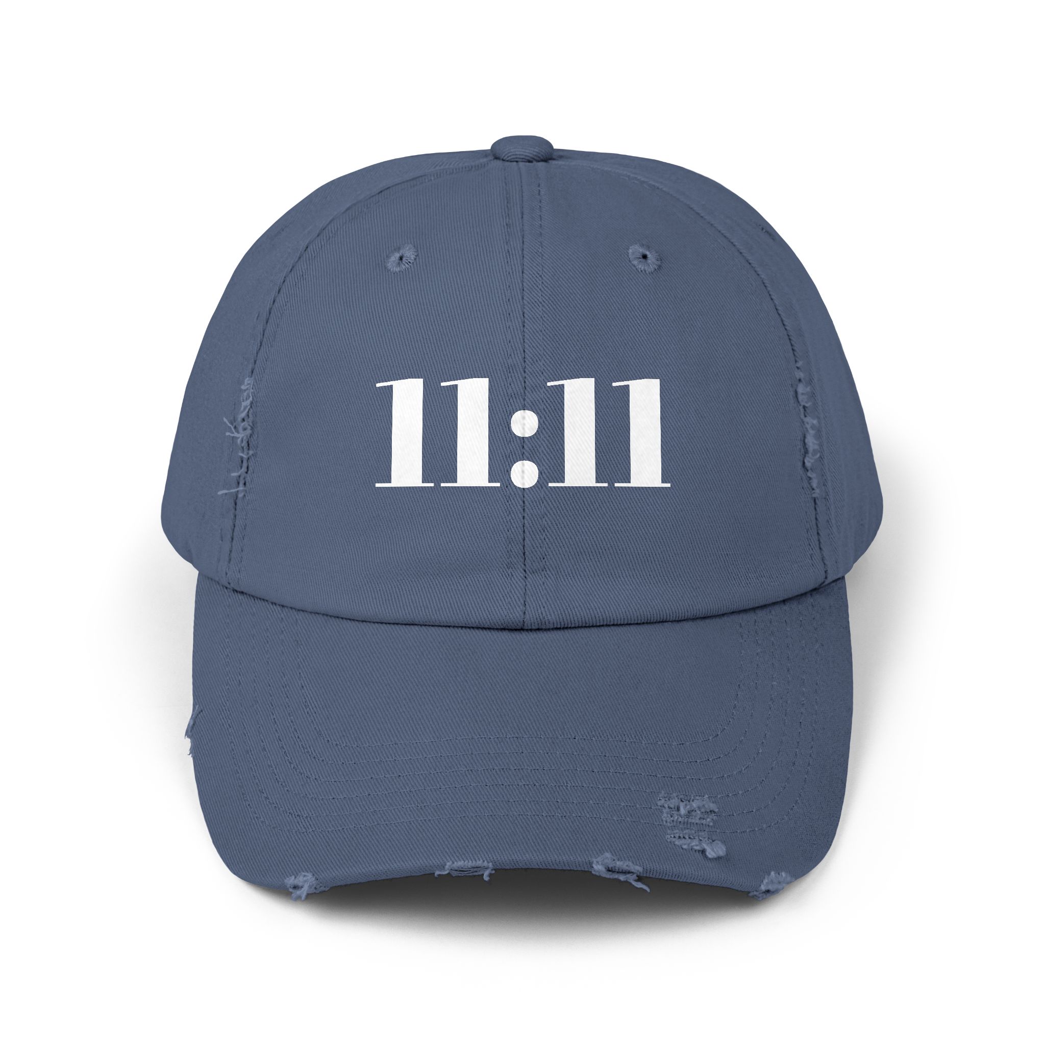 Unisex Distressed Cap with 11:11 Design, Hat for Mindfulness, Wear the Frequency of Alignment, Gift for Him or Her, Casual Wear, Spiritual Inspiration, Everyday Fashion - Image 8