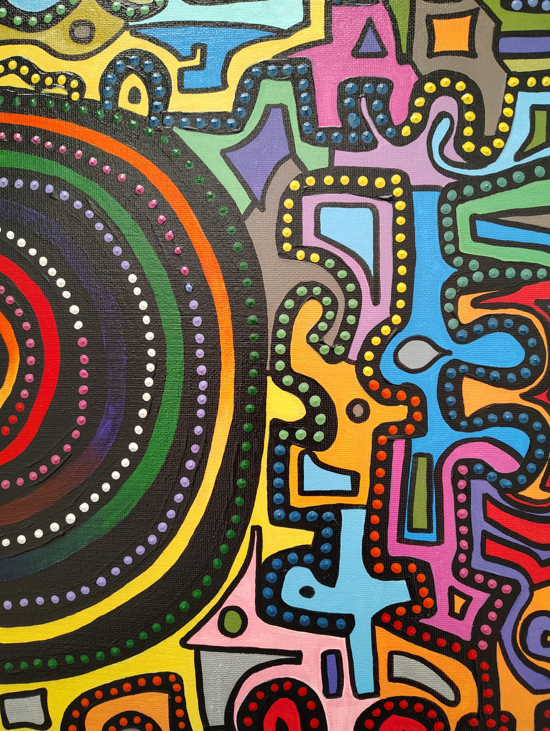 Pathway to the Center- Navigating Life to Find Your True Self- Painted Original - Image 2