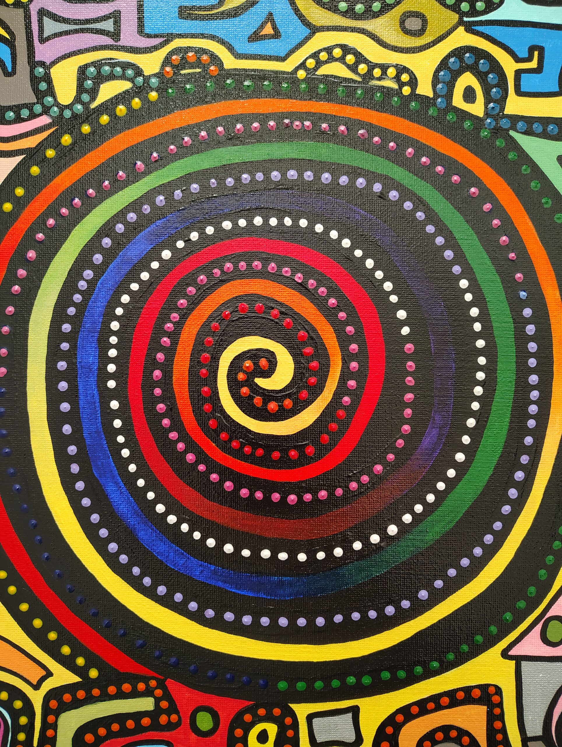 Pathway to the Center- Navigating Life to Find Your True Self- Painted Original - Image 7